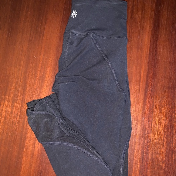 Pants - Athleta Black mesh cut out on side of leggings